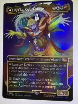 Kefka, Court Mage (0398) (Borderless) #398 (Foil) NM Final Fantasy FIN Magic MTG - Image 3