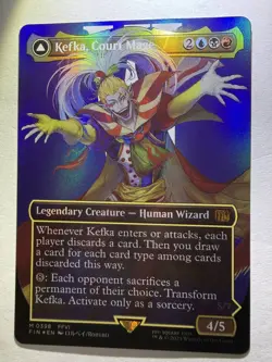 Kefka, Court Mage (0398) (Borderless) #398 (Foil) NM Final Fantasy FIN Magic MTG - Image 4