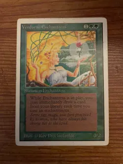 Verduran Enchantress Unlimited Edition MTG - Image 1