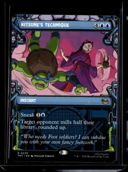 Kitsune's Technique (Showcase) - 229 - TMT - NM - MTG Magic the Gathering - Image 1