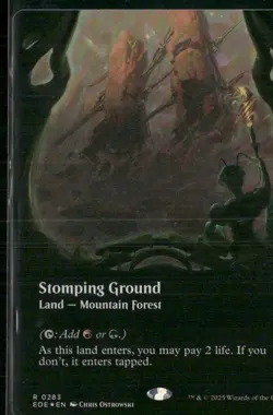 Stomping Ground - Foil Extended Art Showcase EOE NM MTG - Image 1