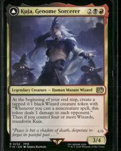 Kuja, Genome Sorcerer // Trance Kuja, Fate Defied Final Fantasy MTG NM - Image 1