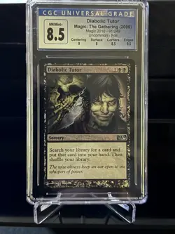 MTG Diablic Tutor Foil Magic 2010 CGC 8.5 - Image 1