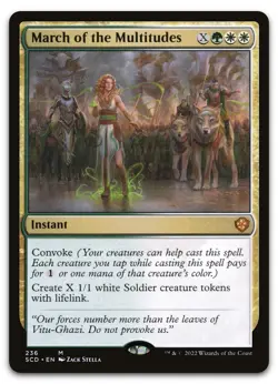 March of the Multitudes #236 (NM) Starter Commander SCD Magic MTG - Image 1