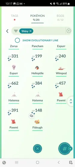 Pokemon Go (Stage 28) Shiny Fidough ( 20 Shinys ) - Image 4