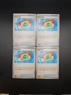 4x Poke Pad 198/217 Ascended Heroes Pokemon Trainer Play Set Of 4 - Image 1
