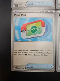 4x Poke Pad 198/217 Ascended Heroes Pokemon Trainer Play Set Of 4 - Image 2