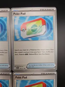 4x Poke Pad 198/217 Ascended Heroes Pokemon Trainer Play Set Of 4 - Image 4