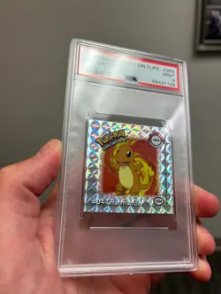 1999 Pokemon Action Flipz Charmander Holo Sticker #SR4 PSA 9 MINT Colorful - Image 2