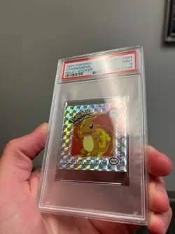 1999 Pokemon Action Flipz Charmander Holo Sticker #SR4 PSA 9 MINT Colorful - Image 4