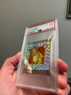 1999 Pokemon Action Flipz Charmander Holo Sticker #SR4 PSA 9 MINT Colorful - Image 5