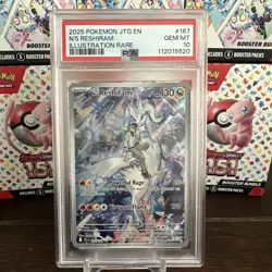 2025 POKEMON JTG EN-JOURNEY TOGETHER #167 N'S RESHIRAM PSA 10 - Image 1