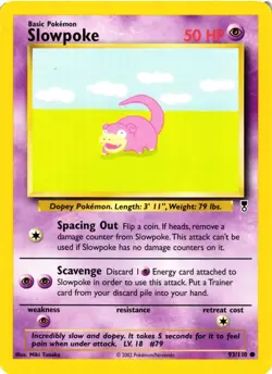 Pokemon TCG Slowpoke Legendary Collection 93/110 Regular LP - Image 1