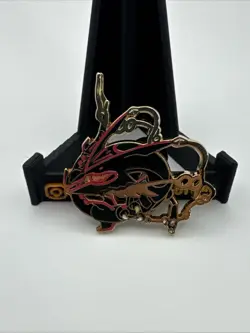 Mega Rayquaza Shiny Collector's Pin 2015 Metal Enamel Pin Roaring Skies Pokemon - Image 1