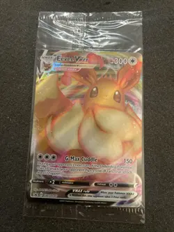 SEALED Eevee VMAX SWSH087 Black Star Promo Full Art Holo Pokemon TCG 2021 NM - Image 1