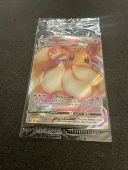 SEALED Eevee VMAX SWSH087 Black Star Promo Full Art Holo Pokemon TCG 2021 NM - Image 2