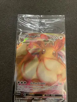 SEALED Eevee VMAX SWSH087 Black Star Promo Full Art Holo Pokemon TCG 2021 NM - Image 5