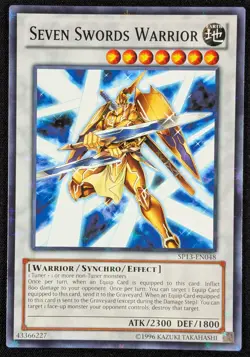 Seven Swords Warrior 1996 Starfoil Rare Holo Yugioh SP13-EN048 (NM) - Image 1
