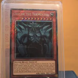 Yugioh RA04-EN116 - Obelisk The Tormentor - Platinum Secret Rare - Image 1