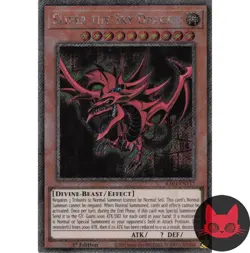 Yugioh Slifer the Sky Dragon RA04-EN117 Platinum Secret Rare 1st Edition NM - Image 1