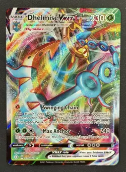 Dhelmise VMAX 010/072 Ultra Rare Holo Shining Fates Pokemon Card - Image 1