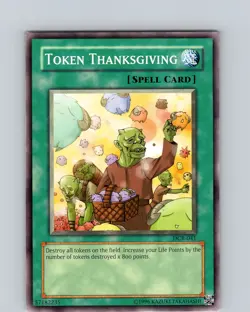 Yu-Gi-Oh TCG Token Thanksgiving DCR-041 Unlimited Regular Common Card NM - Image 1