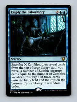 Empty the Laboratory Commander: Innistrad: Midnight Hunt Non-Foil MTG NM - Image 1