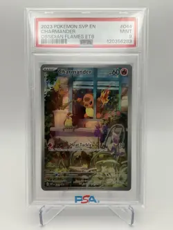 2023 POKEMON OBSIDIAN FLAMES ELITE TRAINER BOX PROMO #044 CHARMANDER PSA 9 - Image 1