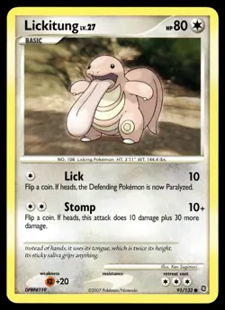 LICKITUNG - 91/132 Common Secret Wonders Pokemon LP - Image 1