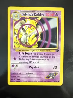 Pokemon TCG Sabrina's Kadabra Gym Challenge 58/132 NM - Image 1