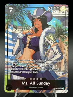 One Piece Ms. All Sunday (Alternate Art) OP14-084 The Azure Sea's Seven OP14 - Image 4