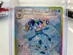 Pokemon TCG Card Glaceon EX 150/131 Scarlett & Violet Prismatic Evolutions - Image 3
