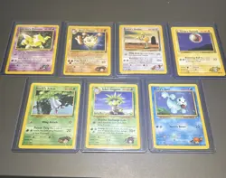 Pokemon TCG Gym Challenge/Heroes 7 Card Lot - LP/Excellent - Image 1