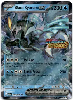 Black Kyurem ex (Surging Sparks Stamped) Double Rare Cards & Products 048/191 NM - Image 1