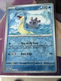 Lapras 131/165 Reverse Holo MEWen 151 English Pokemon Card - NM - Image 1