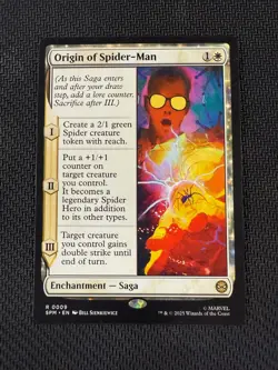 Origin of Spider-Man SPM 0009 Rare Magic the Gathering Marvel's Spider-Man - Image 1