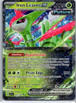 Pokemon TCG Iron Leaves ex 25/162 Temporal Forces NM - Image 1