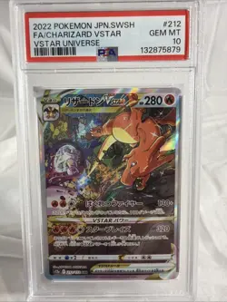 Charizard VSTAR 212/172 S12a: VSTAR Universe Holo (Japanese) PSA 10 Pokemon - Image 1