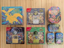 Pokemon TCG: Ascended Heroes Bundle + Mega Charizard Y Ex Tin + Raikou Blister - Image 1