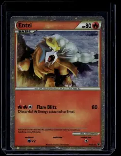 Pokemon TCG Entei HGSS20 Promo MP - Image 1