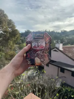 Pokemon TCG Charizard Scarlet & Violet Paldean Fates Tin (SEALED!) - Image 1