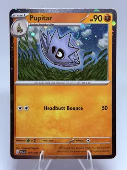 2 SWIRLS 🌀 Pupitar 111/193 Cosmos Holo - Paldea Evolved - Pokemon TCG - Image 2