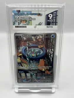 Pokemon TCG - Squirtle 148/142 IR - Stellar Crown ACE Graded 9 Mint - Image 1