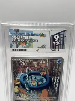 Pokemon TCG - Squirtle 148/142 IR - Stellar Crown ACE Graded 9 Mint - Image 3
