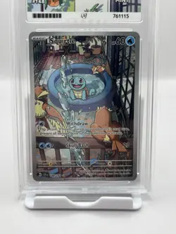 Pokemon TCG - Squirtle 148/142 IR - Stellar Crown ACE Graded 9 Mint - Image 4