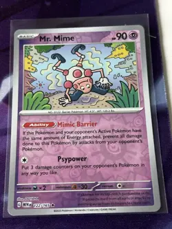 Pokemon Mr. Mime 122/165 Reverse Holo Scarlet & Violet 151 - Image 1