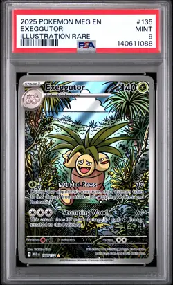 2025 POKEMON MEG EN-MEGA EVOLUTION #135 EXEGGUTOR PSA 9 - Image 1