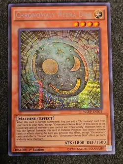 Chronomaly Nebra Disk WSUP-EN001 Secret Rare 1st Ed Yugioh NM/Mint - Image 1