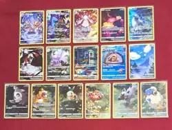 POKEMON TCG : CROWN ZENITH GG ILLUSTRATIONS x 16 CARDS: taken from pak to binder - Image 1