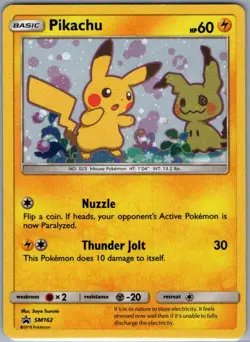 Pikachu SM162 SM Promos - Pokemon Card - NM - Image 1